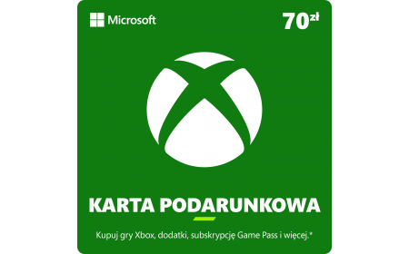 Microsoft Xbox Gift Card 70 PLN