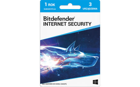Bitdefender Internet Security - 3 devices / 1 year