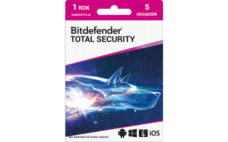 Bitdefender Total Security - 5 devices / 1 year