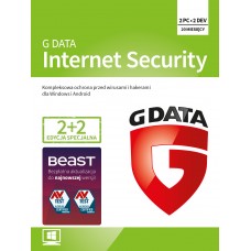 Antivirus software G Data Internet Security - 2+2 devices / 20 months