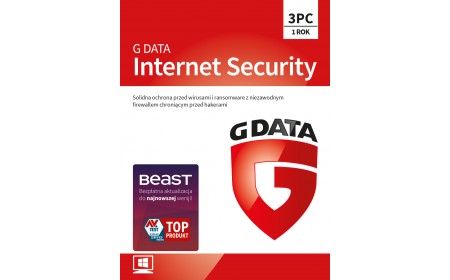 Antivirus software G Data Internet Security - 3 devices / 1 year