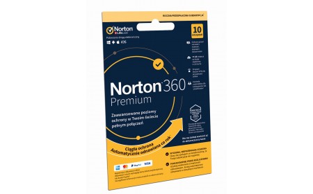 Antivirus software Norton 360 Premium - 10 devices / 12 months