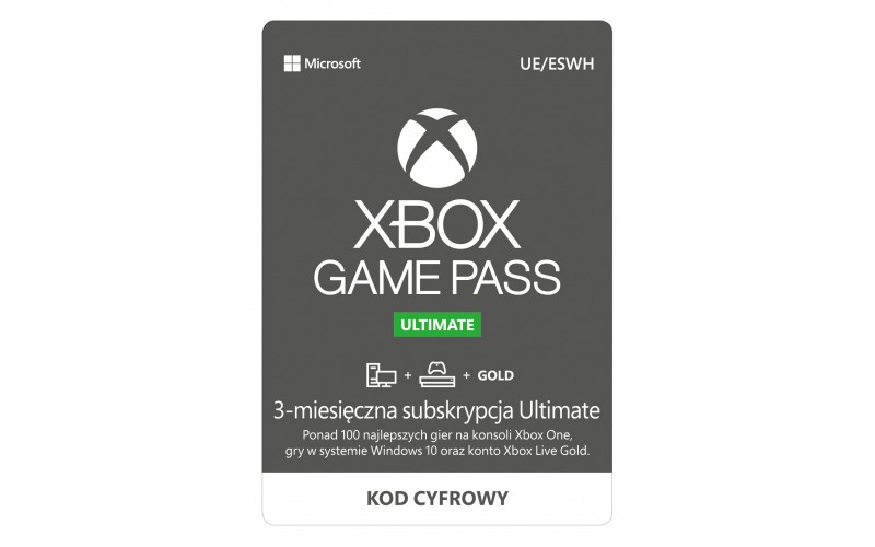  Microsoft - Xbox Game Pass Ultimate 3 Month Membership